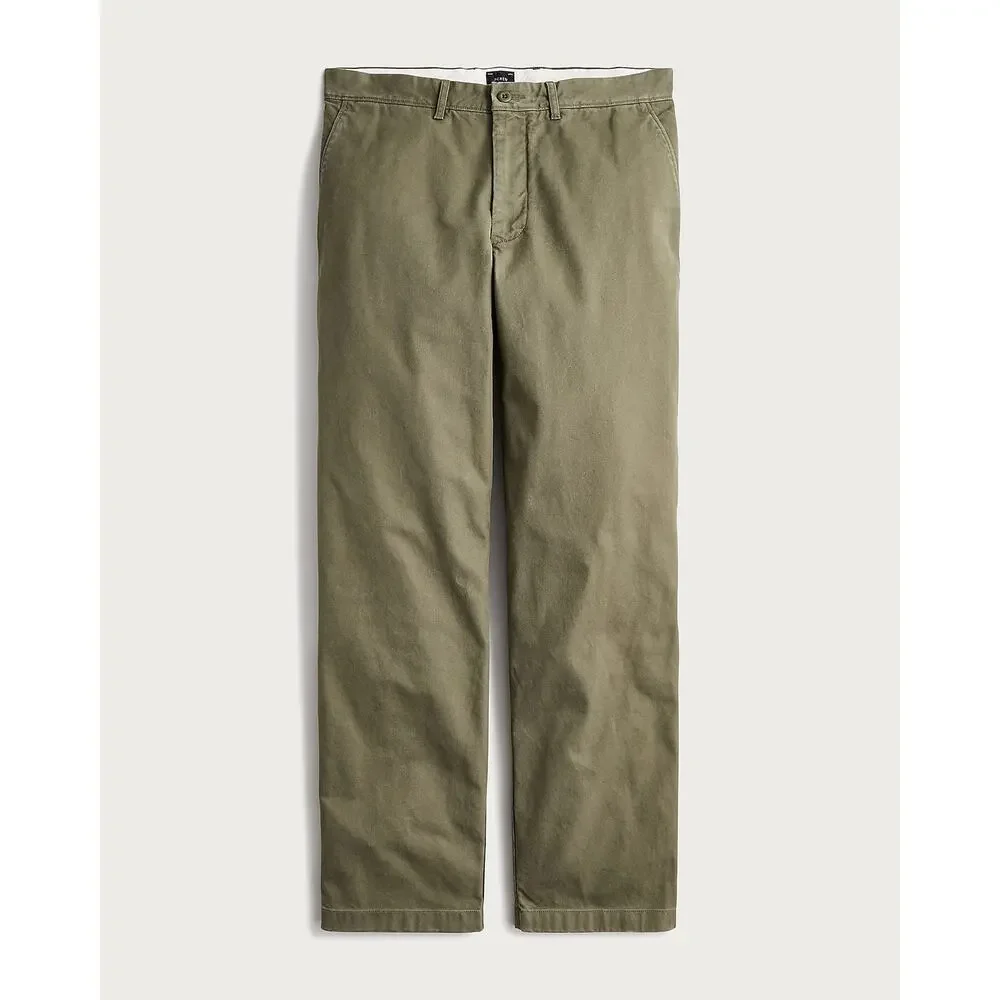 J Crew Men's Classic Casual Workwear Chino Pants Dill Green Cotton 32/30